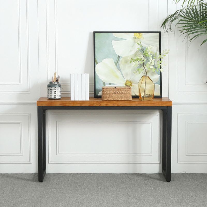 Table de acento de madera moderna de mediados de siglo Mesa de consola rectangular