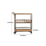 Tavolo da cucina in legno contemporaneo tavolo da cucina stazionaria con archiviazione aperta