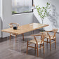 Minimalists Rectangle Khaki Dining Table Solid Wood Standard Dining Table for Kitchen Clearhalo ' dining_table' 'Dining Tables & Seating' 'Dining Tables' 'furn' 'furn_dining_table' 'Furniture' 'furniture_dining_table' 'Kitchen & Dining Furniture' 'kitchen&dining_furn' 'kitchen' 'kitchen_dining_table' 1200x1200_4d9aedd6-a4bf-471f-9839-fc6e4a86e91c