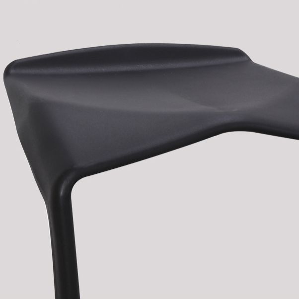 Contemporary Style Backless Plastic Stackable Bar Stool for Home Clearhalo 'Bar Furniture' 'Bar Stools' 'bar_stools' 'furn' 'furn_bar_stools' 'Furniture' 'Kitchen & Dining Furniture' 1200x1200_4d9c6d2f-714b-4b60-b7bb-589b2ace73fd