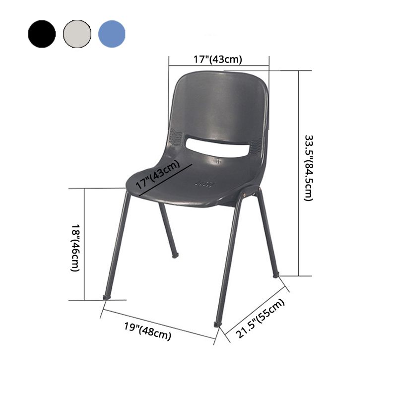Modern Indoor-Outdoor Chair Metal Home Armless Solid Back Side Chair Clearhalo ' kitchen&dining_furn' 'Dining Chairs' 'Dining Tables & Seating' 'dining_chair' 'furn' 'furn_dining_chair' 'Furniture' 'furniture_dining_chair' 'Kitchen & Dining Furniture' 'kitchen' 1200x1200_4da0078d-8db0-4f6f-b7cd-7fd7208beacc