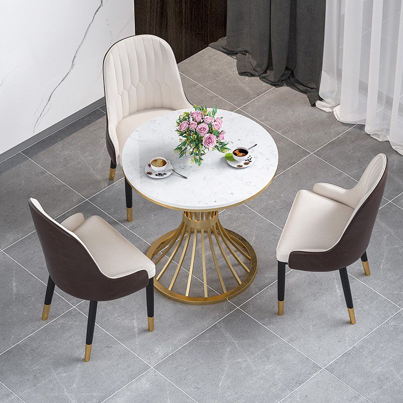 1/2/3/4/5 Pcs Metal Glam Dining Room Set with Round Table Dinette Set Clearhalo 'Dining Room Sets' 'Dining Tables & Seating' 'dining_room_set' 'furn' 'furn_dining_room_set' 'Furniture' 'furniture_dining_room_set' 'Kitchen & Dining Furniture' 'kitchen&dining_furn' 'kitchen' 1200x1200_4da116a5-c8b5-4d56-85f7-8e12f2a65d8c