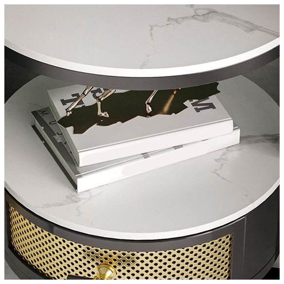 Stone Modern Bed Nightstand 1 Shelf Open Storage Night Table Clearhalo 'Bedroom Furniture' 'furn' 'furn_night_stand' 'Furniture' 'night_stand' 'Nightstands' 1200x1200_4da12f18-da62-4d15-bb99-0ff2fd65caf6