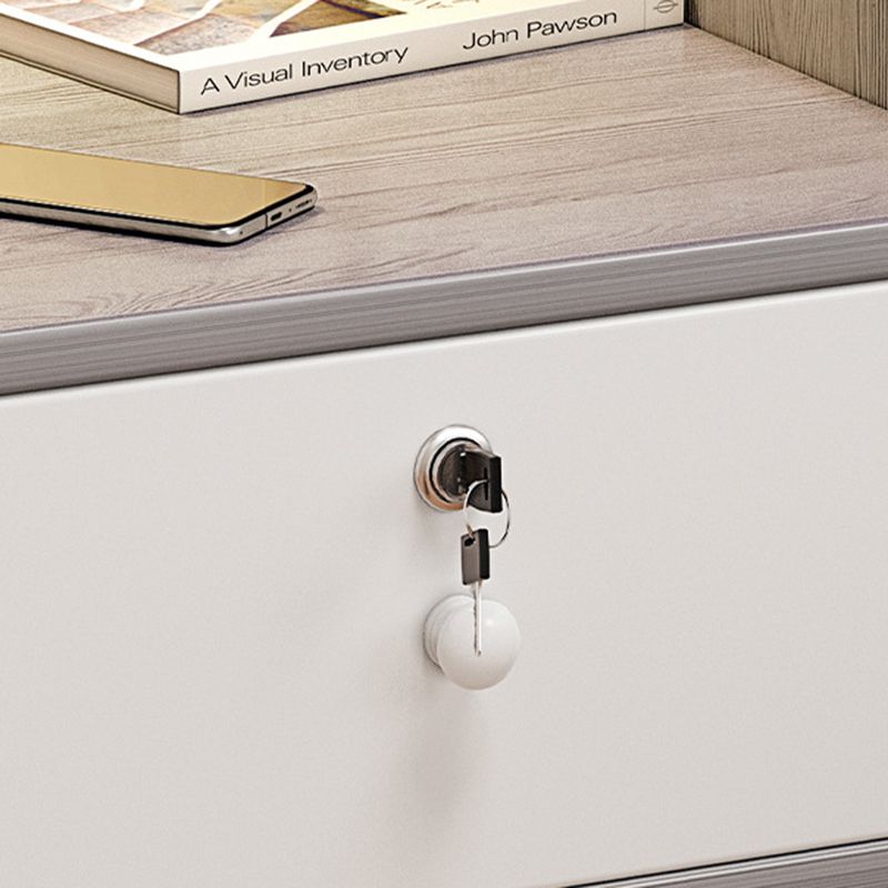 Moderna mesa de acento nocturno acabado antiguo de almacenamiento abierto gabinete de noche