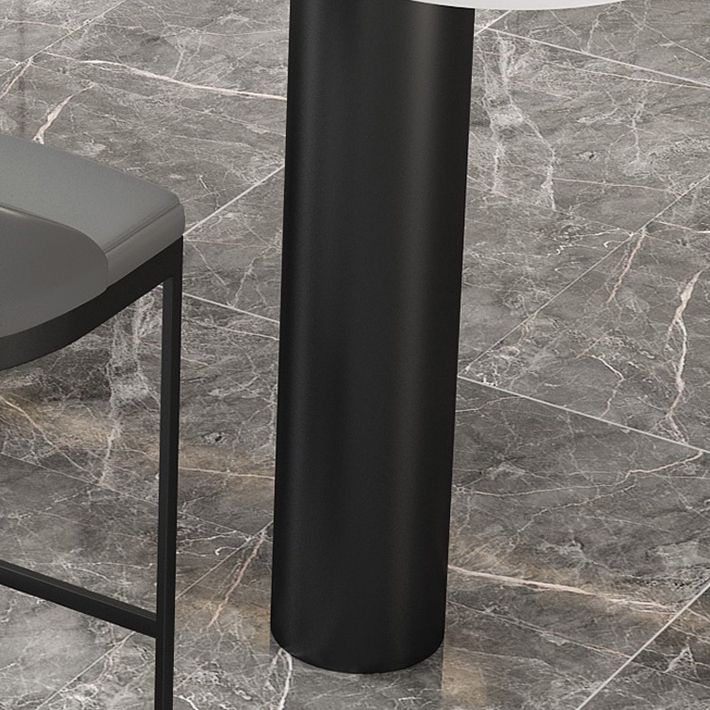 Tavolo da pranzo a bar top bianco tavolo da pranzo industriale con base a slitta