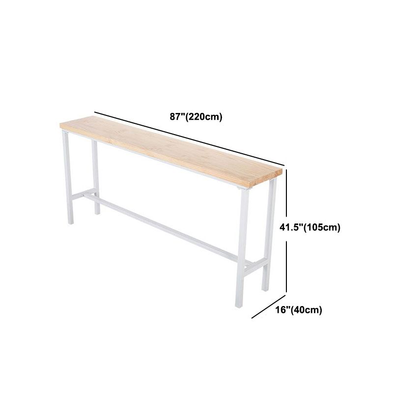 Houten indoor voetsteun pubtafel moderne bistro barhoogte cocktailtafel