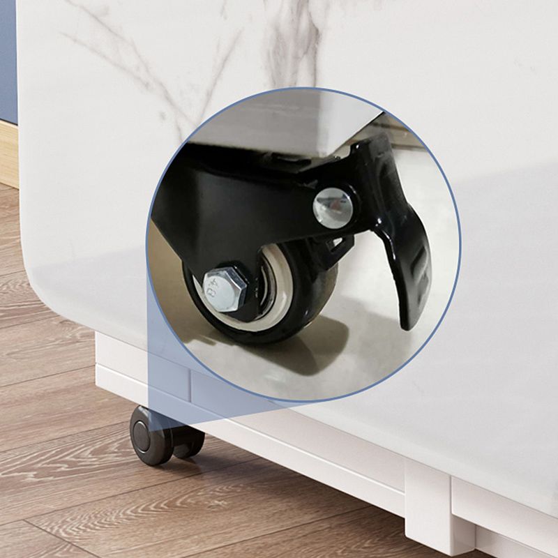 Tavolo da pranzo in pietra sinterizzato moderno tavolo da pranzo a goccia bianca