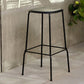 Solid Wood Counter & Bar Stools Modern Indoor Stools with Metal Base