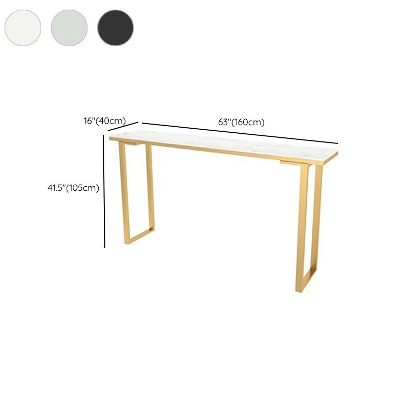 Industrial Bar-height Table Metal Base 41.3-inch Height Table for Dining Room Clearhalo 'Bar Furniture' 'Bar Tables' 'bar_tables' 'furn' 'furn_bar_tables' 'Furniture' 'Kitchen & Dining Furniture' 1200x1200_4dade3f5-9945-4c6d-b431-d3a6576438c5