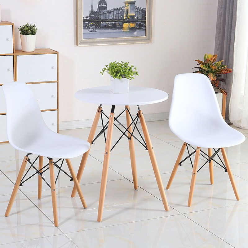 Modern Plastic Home Side Chair Matte Finish Solid Back Dining Chair Clearhalo 'Dining Chairs' 'Dining Tables & Seating' 'dining_chair' 'Furniture' 'furniture_dining_chair' 'Kitchen & Dining Furniture' 1200x1200_4daf149e-26d8-4f8a-9c32-f89fe1baf647
