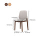 Scandinavian Style Linen Dining Chairs Solid Back Chair for Home Clearhalo 'Dining Chairs' 'Dining Tables & Seating' 'dining_chair' 'furn' 'furn_dining_chair' 'Furniture' 'Kitchen & Dining Furniture' 1200x1200_4db08218-a6c7-4057-ac6f-e241355de79d