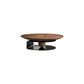 Contemporary Coffee Table Solid Wood Round Pedestal Coffee Cocktail Table Clearhalo 'Coffee & Accent Tables' 'Coffee Tables' 'coffee_tables' 'furn' 'furn_coffee_tables' 'Furniture' 'Living Room Furniture' 1200x1200_4db3bad5-b664-4340-8968-f33fc5533333