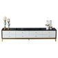 Console multimédia TV avec rangement fermé Console multimédia Glam avec tiroirs