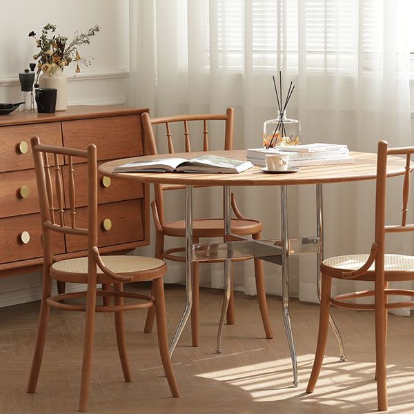 Traditional Birch Slat Back Side Chair Matte Finish Wood Dining Chair Clearhalo 'Dining Chairs' 'Dining Tables & Seating' 'dining_chair' 'furn' 'furn_dining_chair' 'Furniture' 'furniture_dining_chair' 'Kitchen & Dining Furniture' 1200x1200_4db903ab-5150-4306-bb07-c2b2317d905f