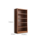 Bibliothèque scandinave en bois d'ingénierie standard à l'arrière fermé standard
