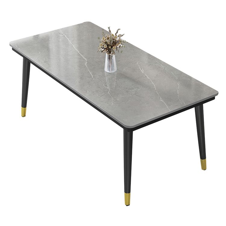 Industrial Standard Rectangle Shape Dining Table Sintered Stone Top Dining Table for Kitchen Clearhalo ' dining_table' 'Dining Tables & Seating' 'Dining Tables' 'furn' 'furn_dining_table' 'Furniture' 'furniture_dining_table' 'Kitchen & Dining Furniture' 'kitchen&dining_furn' 'kitchen' 'kitchen_dining_table' 1200x1200_4dba8494-1688-43f8-a3e4-842ffc3e5138