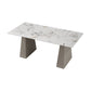 Modern Style Dining Set 1/5/7 Pieces Rectangle Stone Dining Table for Dining Room Kitchen