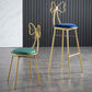Upholstered Armless Glossy Bar Stools With Cushion And Metal Legs Clearhalo 'Bar Furniture' 'Bar Stools' 'bar_stools' 'furn' 'furn_bar_stools' 'furniture_bar_stools' 'Kitchen & Dining Furniture' 'kitchen&dining_furn' 'kitchen' 'kitchen_furn' Furniture' 1200x1200_4dbc5a05-6dac-40aa-a282-d5fb8aac60b6