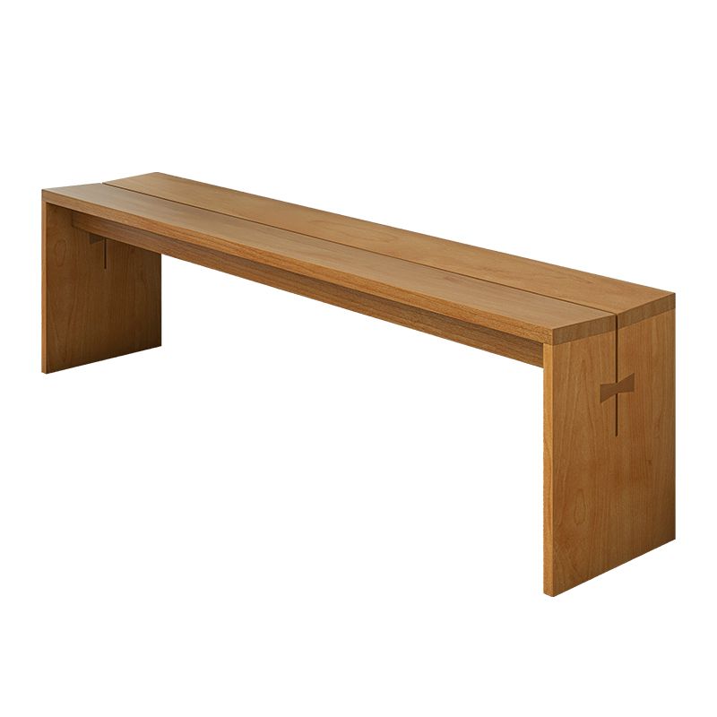 Contemporary Solid Wood Bench Home Rectangle Seating Bench with Legs Clearhalo 'Benches' 'Chairs & Seating' 'furn' 'furn_benches' 'Furniture' 'Living Room Furniture' 1200x1200_4dbd4f59-3b9c-452f-88c1-36dca5b8be93