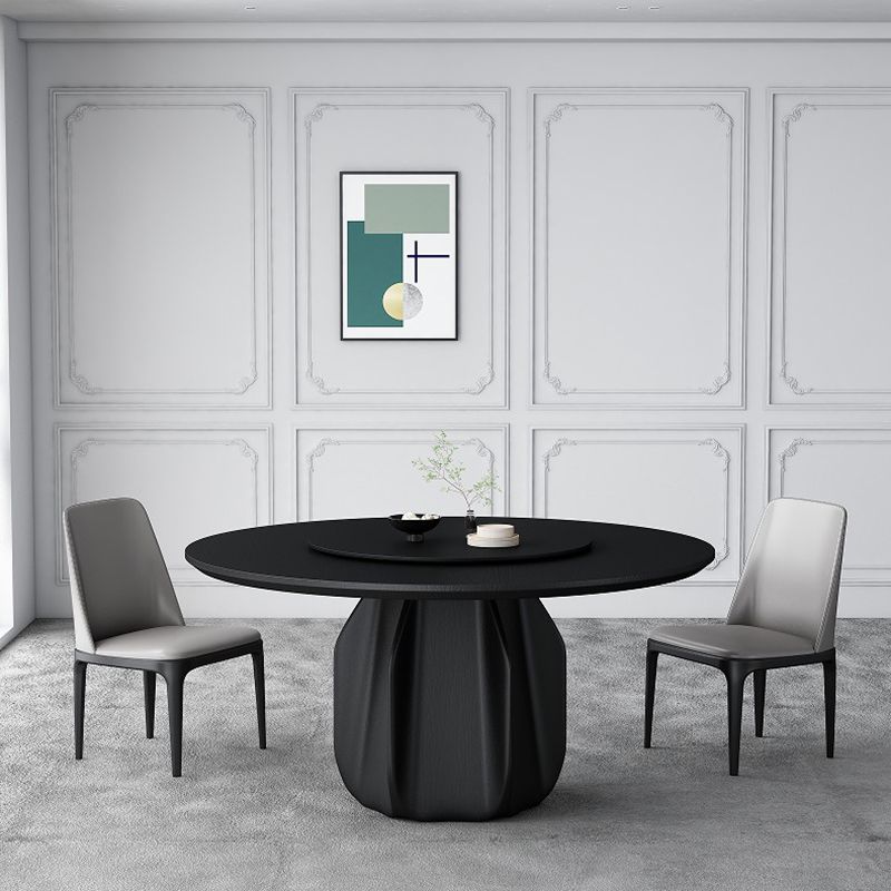 Contemporary Solid Wood Round Shape Dining Table Standard Kitchen Dining Table with Pedestal Base Clearhalo ' dining_table' 'Dining Tables & Seating' 'Dining Tables' 'furn' 'furn_dining_table' 'Furniture' 'furniture_dining_table' 'Kitchen & Dining Furniture' 'kitchen&dining_furn' 'kitchen' 'kitchen_dining_table' 1200x1200_4dbecb68-0d28-4f7d-9e03-3f2fce54573e
