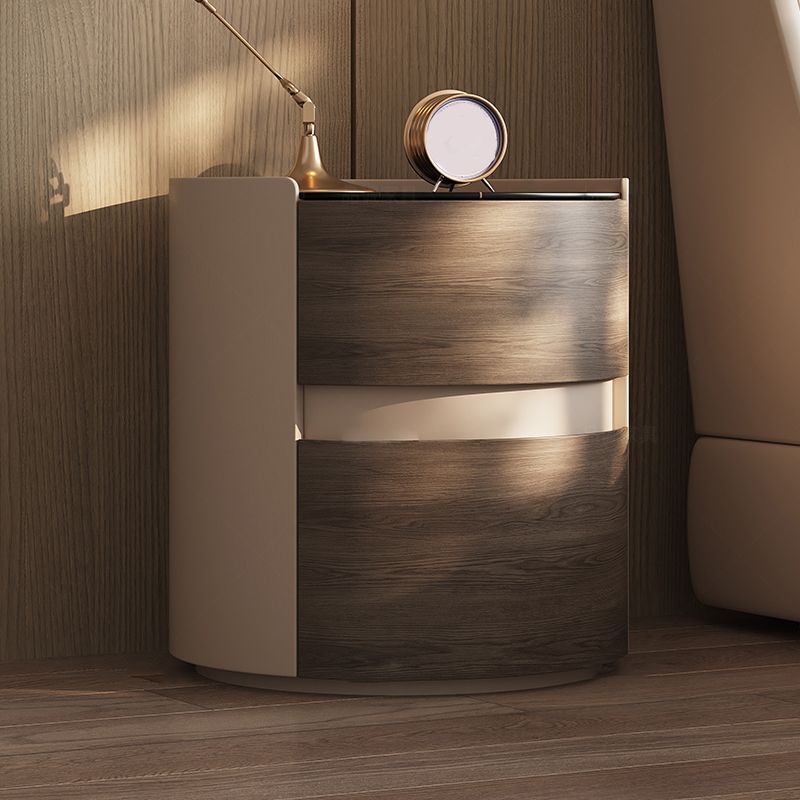 2 laden eigentijds bedkast antieke afwerking nachtkastje