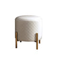 Luxurious Metal Vanity Table in Gold/Silver Stone Top Makeup Desk