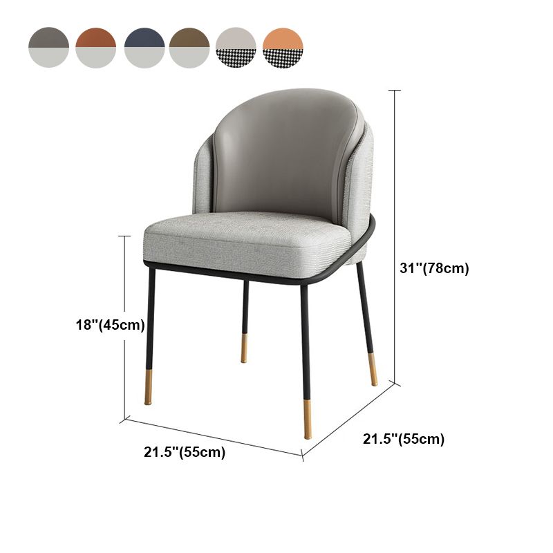 Parsons Side Chair Modern Style Linen Dining Chair for Dining Room Clearhalo 'Dining Chairs' 'Dining Tables & Seating' 'dining_chair' 'furn' 'furn_dining_chair' 'Furniture' 'furniture_dining_chair' 'Kitchen & Dining Furniture' 1200x1200_4dbf2ce1-1e5a-4da6-83d2-68889cca5cdb