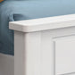Scandinavian Solid Color Slat Bed Arched Bed With Custom Wood Legs