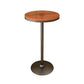 Industrial Black Iron Bar Table Natural Wood Round Top Indoor Bistro Table with Pedestal Clearhalo 'Bar Furniture' 'Bar Tables' 'bar_tables' 'furn' 'furn_bar_tables' 'Furniture' 'furniture_bar_tables' 'Kitchen & Dining Furniture' 'kitchen&dining_furn' 'kitchen' 1200x1200_4dc1d04d-623d-4aaf-8d0a-5dfe7b22c02e