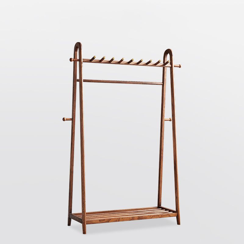 Brown in stile contemporaneo armadio cenere di cenere armadio aperto con asta di abbigliamento