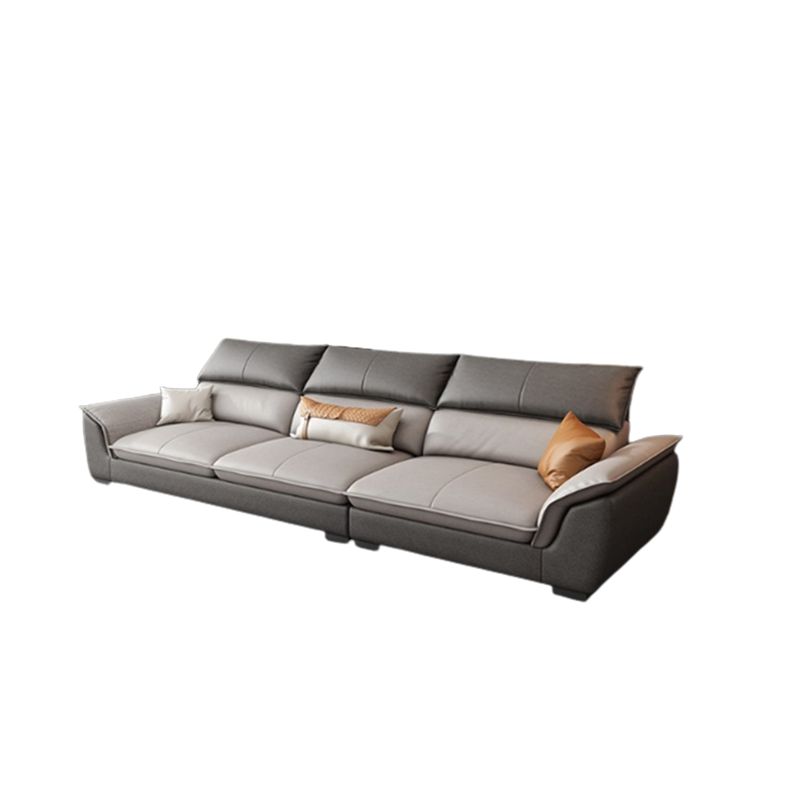 Modern Pillow Top Arm Sectional Sofa 35.43"HCushion Back Sofa Clearhalo 'furn' 'furn_sectionals' 'Furniture' 'furniture_sectionals' 'Living Room Furniture' 'Sectionals' 1200x1200_4dc27a42-cf21-485c-9990-d8addc59f52d