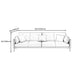 32.28" H Scandinavian Standard Square Arm Sofa with Pillow Back in Brown Finish Clearhalo 'furn' 'furn_sofas' 'Furniture' 'furniture_sofas' 'kitchen' 'kitchen_sofas' 'Living Room Furniture' 'Sofa' 'sofas' 1200x1200_4dc467f8-3f6f-4165-8173-2755ab6a1ca5
