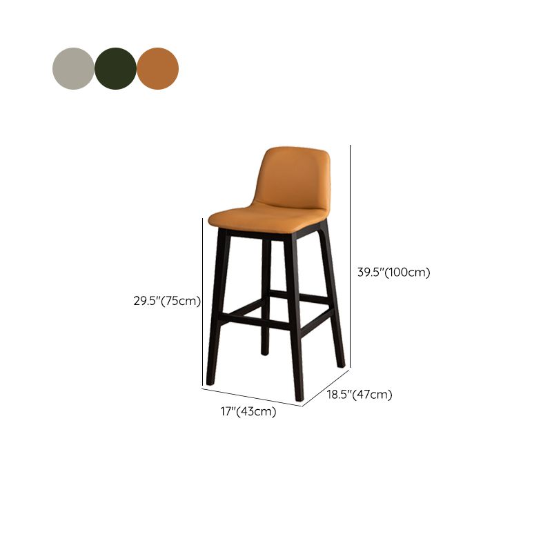 Contemporary Bar & Counter Stool Upholstered and Wood Bar Stools Clearhalo 'Bar Furniture' 'Bar Stools' 'bar_stools' 'furn' 'furn_bar_stools' 'Furniture' 'Kitchen & Dining Furniture' 1200x1200_4dc4b5b2-792d-4a49-bc3e-881659355713