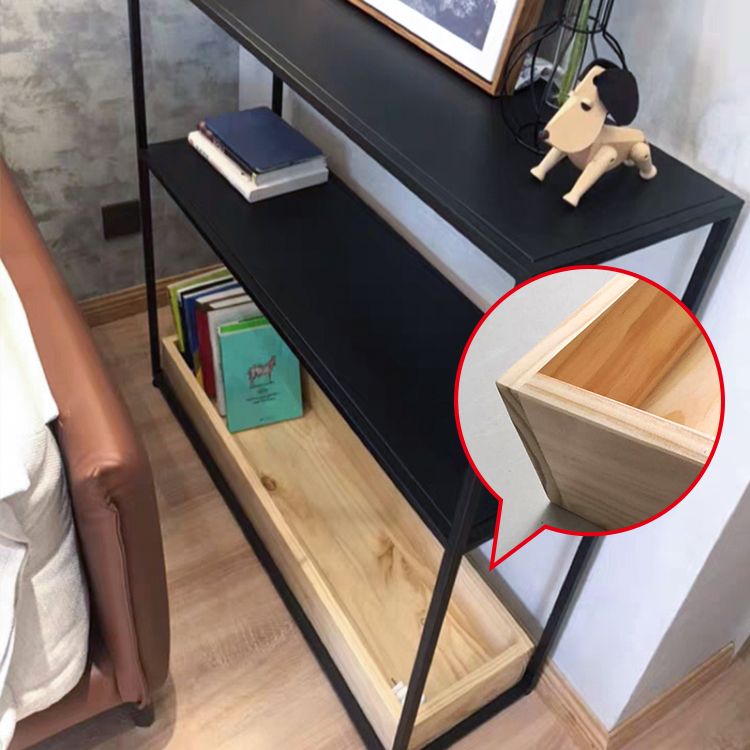 Console contemporanea larga 7,87 pollici tavolo da console metallica con scaffale