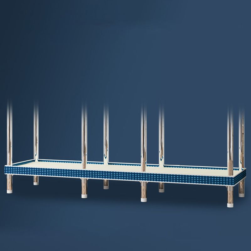 Contemporary Style Wardrobe Metal 1 Door Wardrobe Closet With Shelves