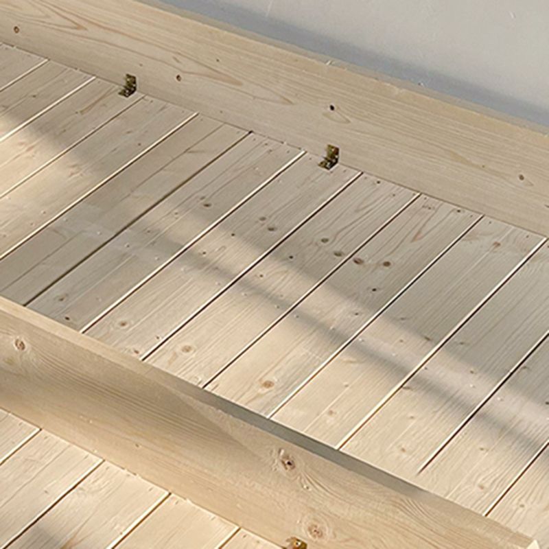 Legno standard in legno di pino legno e letto imbottito con gambe personalizzate