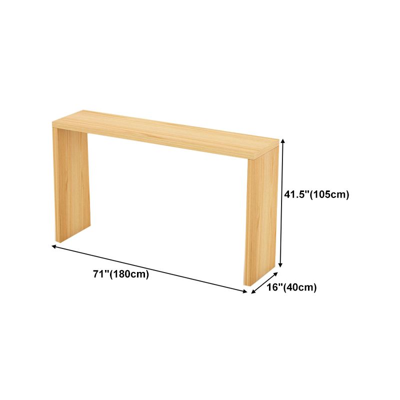 Nordic Rectangle Bar Counter Table Wooden Dining Table for Kitchen Clearhalo 'Bar Furniture' 'Bar Tables' 'bar_tables' 'furn' 'furn_bar_tables' 'Furniture' 'furniture_bar_tables' 'Kitchen & Dining Furniture' 1200x1200_4dc6a07f-d7b6-4258-9fd4-1767eae03ba1