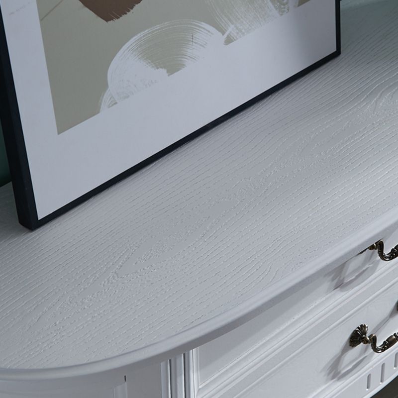 Mid-Century Modern 2-Drawer 4 Legs Rubbered Wood Half Moon Console Clearhalo 'Console Tables' 'console_tables' 'Entry & Mudroom Furniture' 'furn' 'furn_console_tables' 'Furniture' 1200x1200_4dc70956-ad1c-4af5-966c-674e43f0ed40