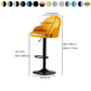 Industrial Bar and Counter Stool Adjustable Height Stool with Pedestal Base Clearhalo 'Bar Furniture' 'Bar Stools' 'bar_stools' 'Furniture' 'furniture_bar_stools' 'Kitchen & Dining Furniture' 1200x1200_4dc7726b-3de0-4ebb-9d87-a3baa8a31cf1