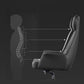Leather Office Chair Fixed Arm Task Chair for Home and Office