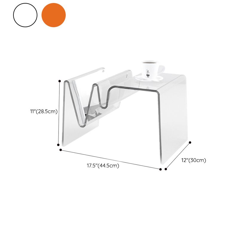 Glam Side Table Acrylic Pedestal Accent Side Table for Bedroom Clearhalo 'Coffee & Accent Tables' 'End & Side Tables' 'end_side_tables' 'furn' 'furn_end_side_tables' 'Furniture' 'Living Room Furniture' 1200x1200_4dc8d6a8-ae19-493e-bbd3-280ecdbf3970