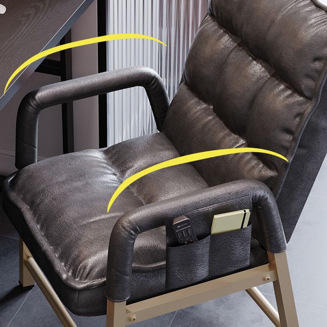 Mid Back Home Office Chair Modern Adjustable Back Height Desk Chair Clearhalo 'furn' 'furn_office_chair' 'Furniture' 'Office Chairs' 'Office Furniture' 'office_chair' 1200x1200_4dc9c5fd-9ea5-4fdd-8800-5a95c31de617