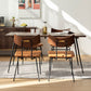 Glam Style Oak Wood Dining Table 4 Legs Table for Living Room Clearhalo 'Dining Tables & Seating' 'Dining Tables' 'dining_table' 'furn' 'furn_dining_table' 'Furniture' 'Kitchen & Dining Furniture' 1200x1200_4dcad18f-ce00-446f-a981-bd43dfc23dc6