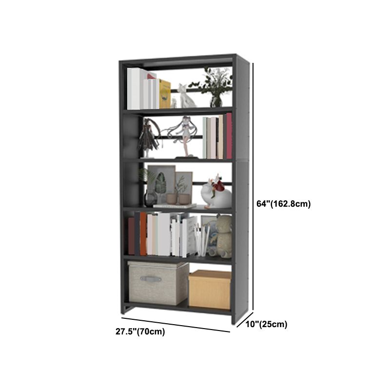Scaffali di libri aperti da 10 "a livello standard e acciaio con ripiani rettangolari