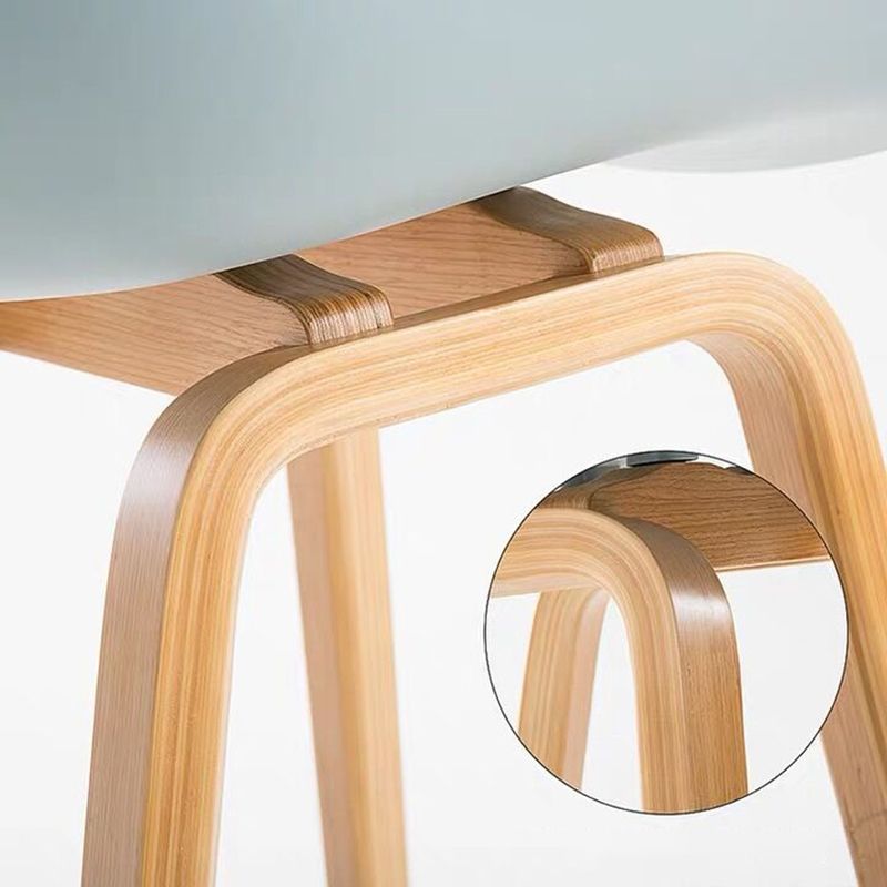 Scandinavia Style Bar-stool Wooden Legs Bucket Seat for Kitchen Bar Clearhalo 'Bar Furniture' 'Bar Stools' 'bar_stools' 'furn' 'furn_bar_stools' 'furniture_bar_stools' 'Kitchen & Dining Furniture' 'kitchen&dining_furn' 'kitchen' 'kitchen_furn' Furniture' 1200x1200_4dcbe84d-c340-4190-b38e-0afd1a45725a