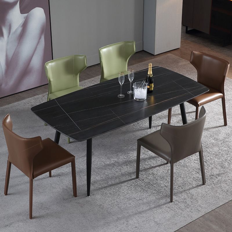 Contemporary Leather Dining Chair Wingback Side Chair for Restaurant Use Clearhalo 'Dining Chairs' 'Dining Tables & Seating' 'dining_chair' 'furn' 'furn_dining_chair' 'Furniture' 'Kitchen & Dining Furniture' 1200x1200_4dcd4749-0b8f-4cb8-a9a2-e963019c6dbe