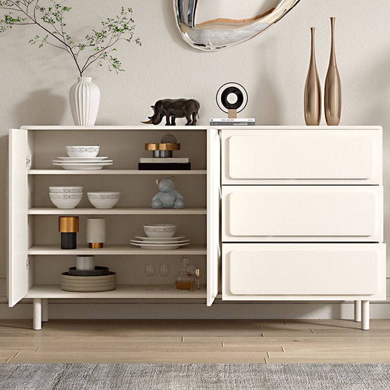 37.4"Tall White Wooden Cabinet , 3- Drawer Rectangle Accent Cabinet Clearhalo 'Cabinets & Chests' 'cabinets_chests' 'furn' 'furn_cabinets_chests' 'Furniture' 'Living Room Furniture' 1200x1200_4dcd74ac-0a59-44f5-9ce9-062b16f562ee