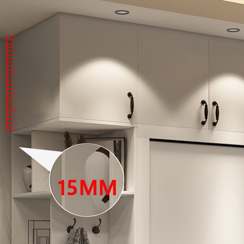 Guardaroba bianco contemporaneo armadio ingegnerizzato in legno con porta scorrevole