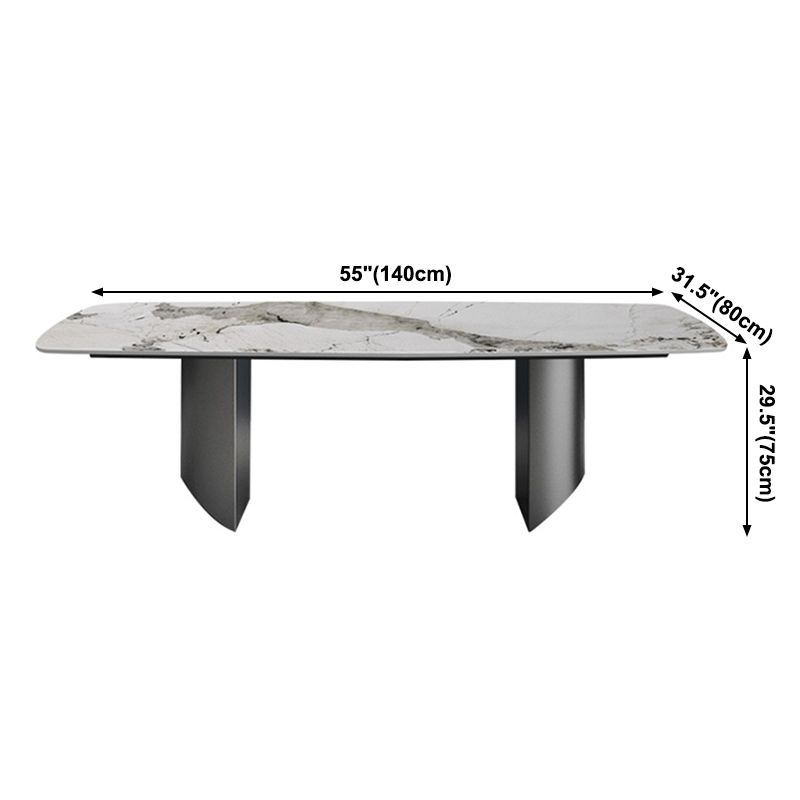 Metal Traditional Luxury Rectangle Table Sintered Stone Dining Table for Dining Room Clearhalo ' dining_table' 'Dining Tables & Seating' 'Dining Tables' 'furn' 'furn_dining_table' 'Furniture' 'furniture_dining_table' 'Kitchen & Dining Furniture' 'kitchen&dining_furn' 'kitchen' 'kitchen_dining_table' 1200x1200_4dce2246-0d01-47c8-a7fc-54eb5451a62d