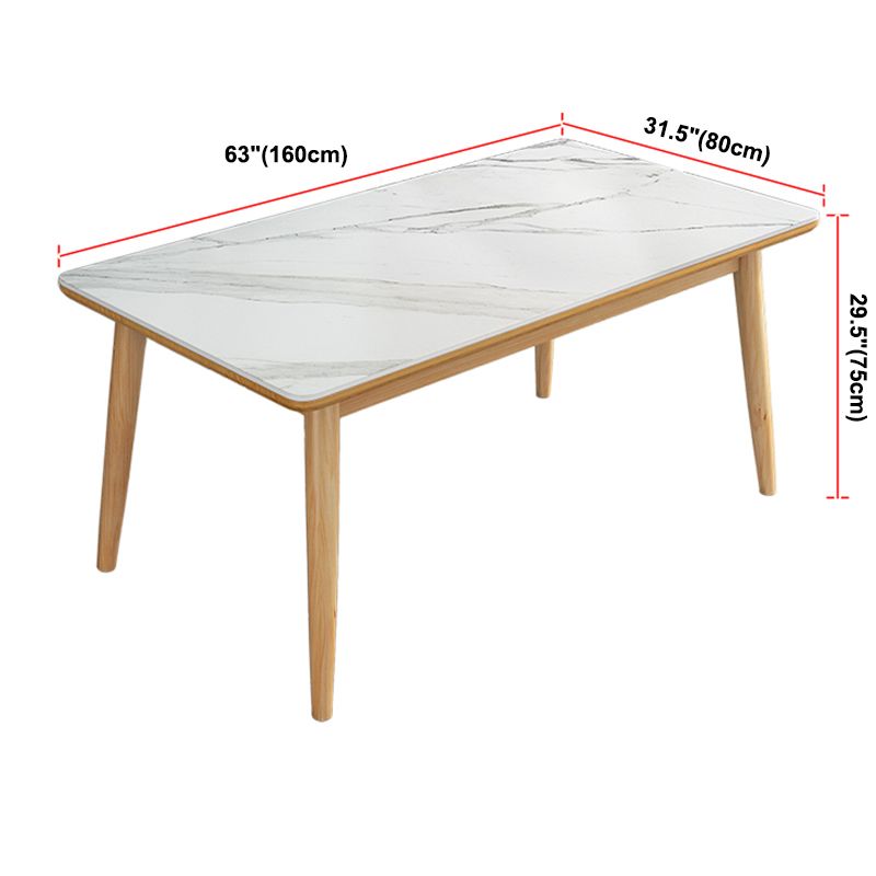 Simplicity Home Sintered Stone Dining Table Rectangle Shape Dining Table with 4 Legs Base Clearhalo ' dining_table' 'Dining Tables & Seating' 'Dining Tables' 'furn' 'furn_dining_table' 'Furniture' 'furniture_dining_table' 'Kitchen & Dining Furniture' 'kitchen&dining_furn' 'kitchen' 'kitchen_dining_table' 1200x1200_4dce27a8-3a8a-4124-bd97-fb48396cf5a4